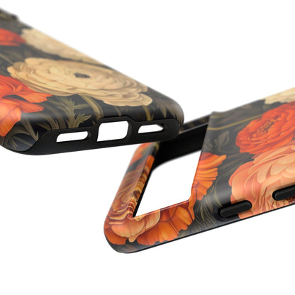Floral Phone Case with Tough Protection, Blooming Ranunculus Design, Durable Cover, Gift for Flower Lovers, Eco-Friendly Phone Accessory