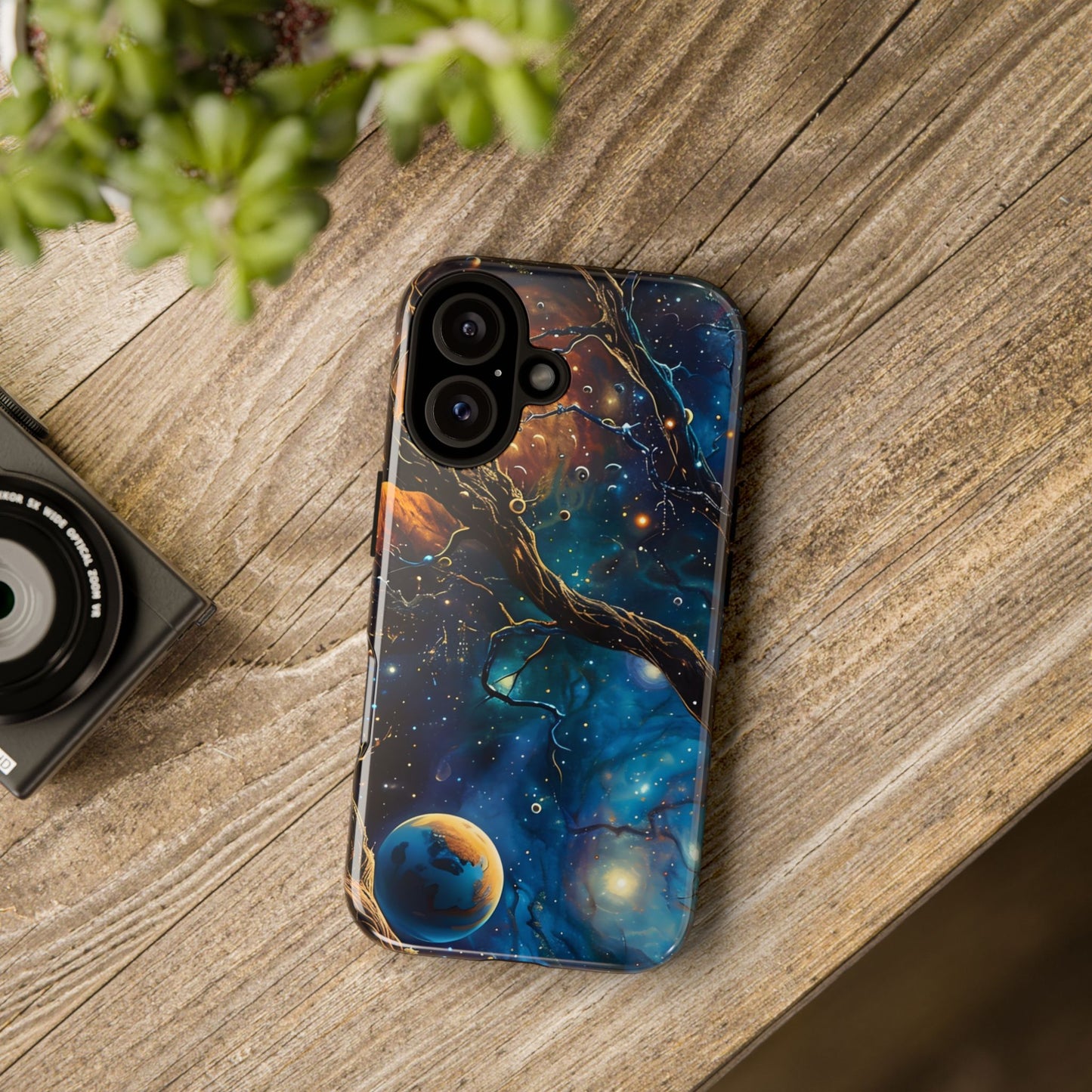 Galaxy Phone Case, Tough Cases with Cosmic Design, Unique Gift for Astronomers, Sci-Fi Fans, Starry Night, Outer Space