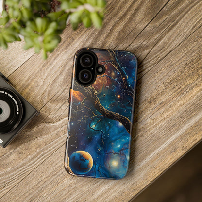 Galaxy Phone Case, Tough Cases with Cosmic Design, Unique Gift for Astronomers, Sci-Fi Fans, Starry Night, Outer Space