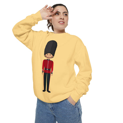 Unisex Garment-Dyed Sweatshirt - Cornwall’s Pride - Red Jacket at the Army Museum