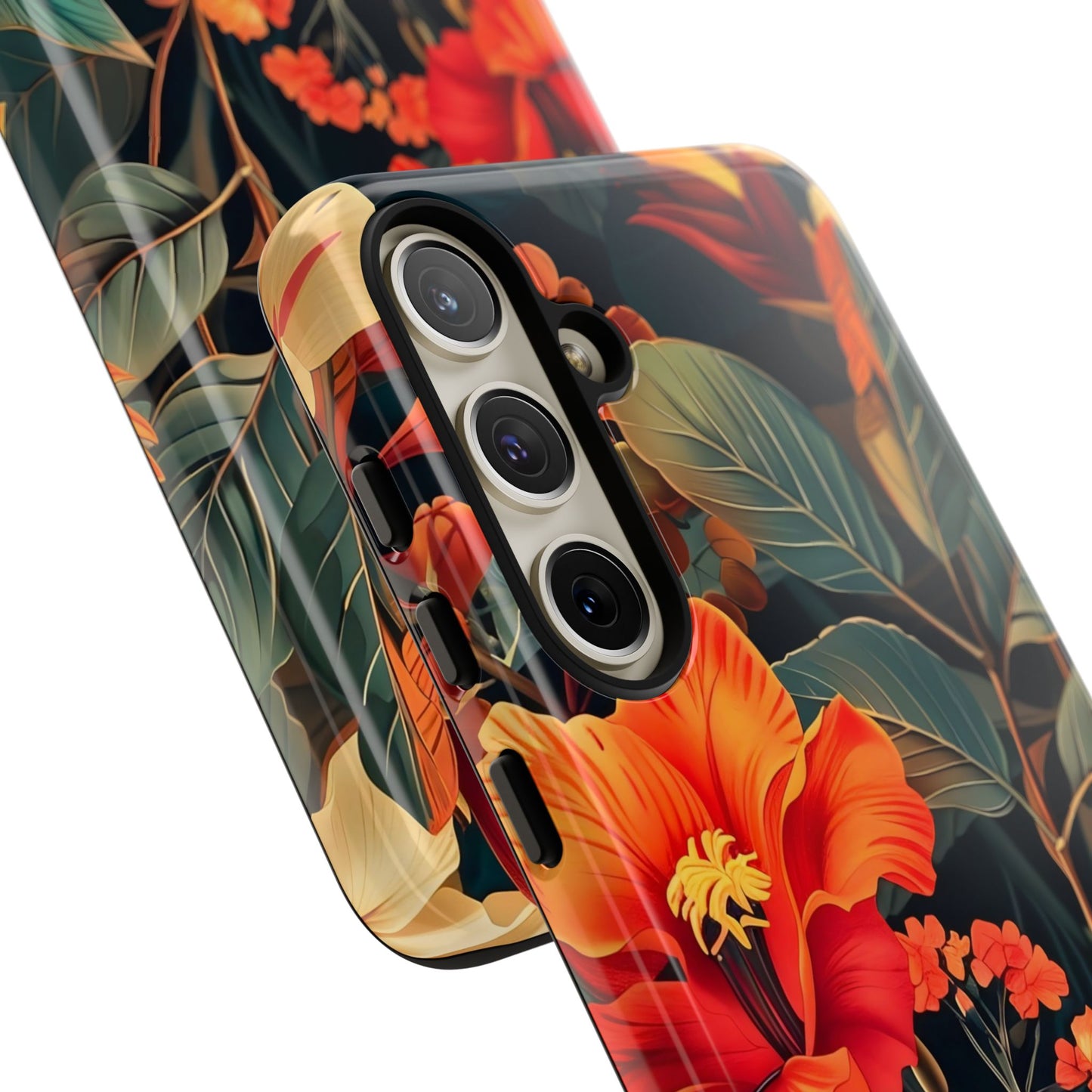 Tough Floral Phone Case | Tropical Vibe, Gift for Nature Lovers, Summer Beach Accessory, Floral Pattern, Trendy Phone Accessories