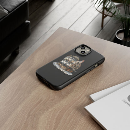 Stylish Phone Case featuring Unique Building Design, Art Lover Gift, Durable Phone Cover, Trendy Gadget Accessory, Unique Gift for Her