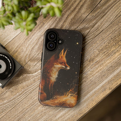 Phone Case with Artistic Fox Design, Cozy Gift for Nature Lovers, Cute Animal Case for Holiday, Unique Decorative Cover