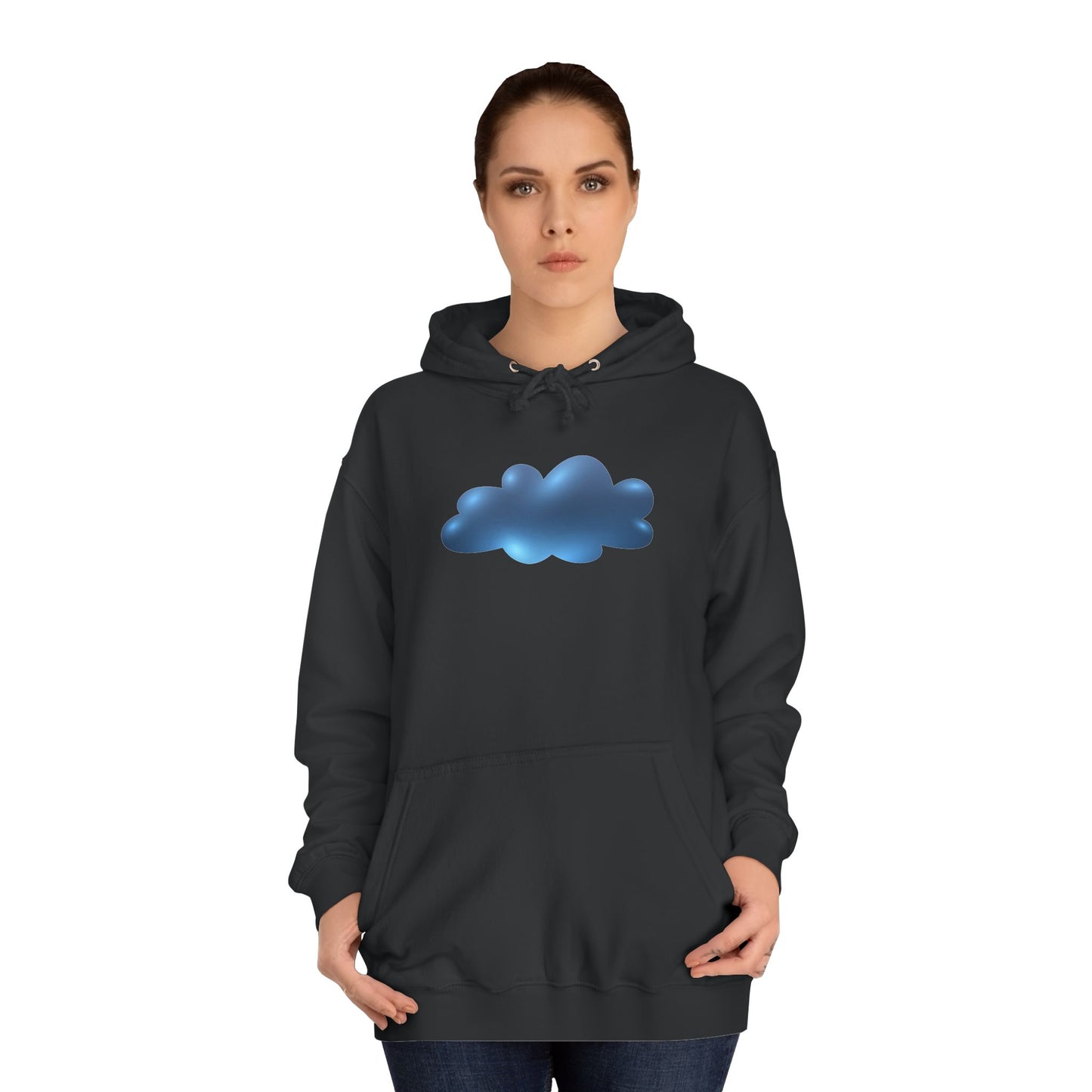 Unisex College Hoodie - Serene Cloudscape - Dreamy Cloud Design