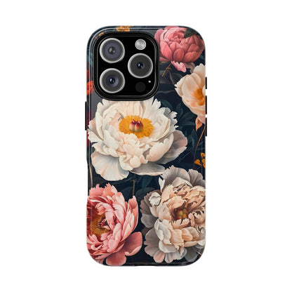 Floral Phone Case, Tough Phone Cover, Flower Design, Unique Gift for Her, Trendy Accessory, Spring Decor