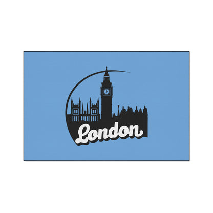 London Skyline Heavy Duty Floor Mat, Home Decor, Rug, Kitchen Mat, Entryway Welcome Mat, Gift for Travelers