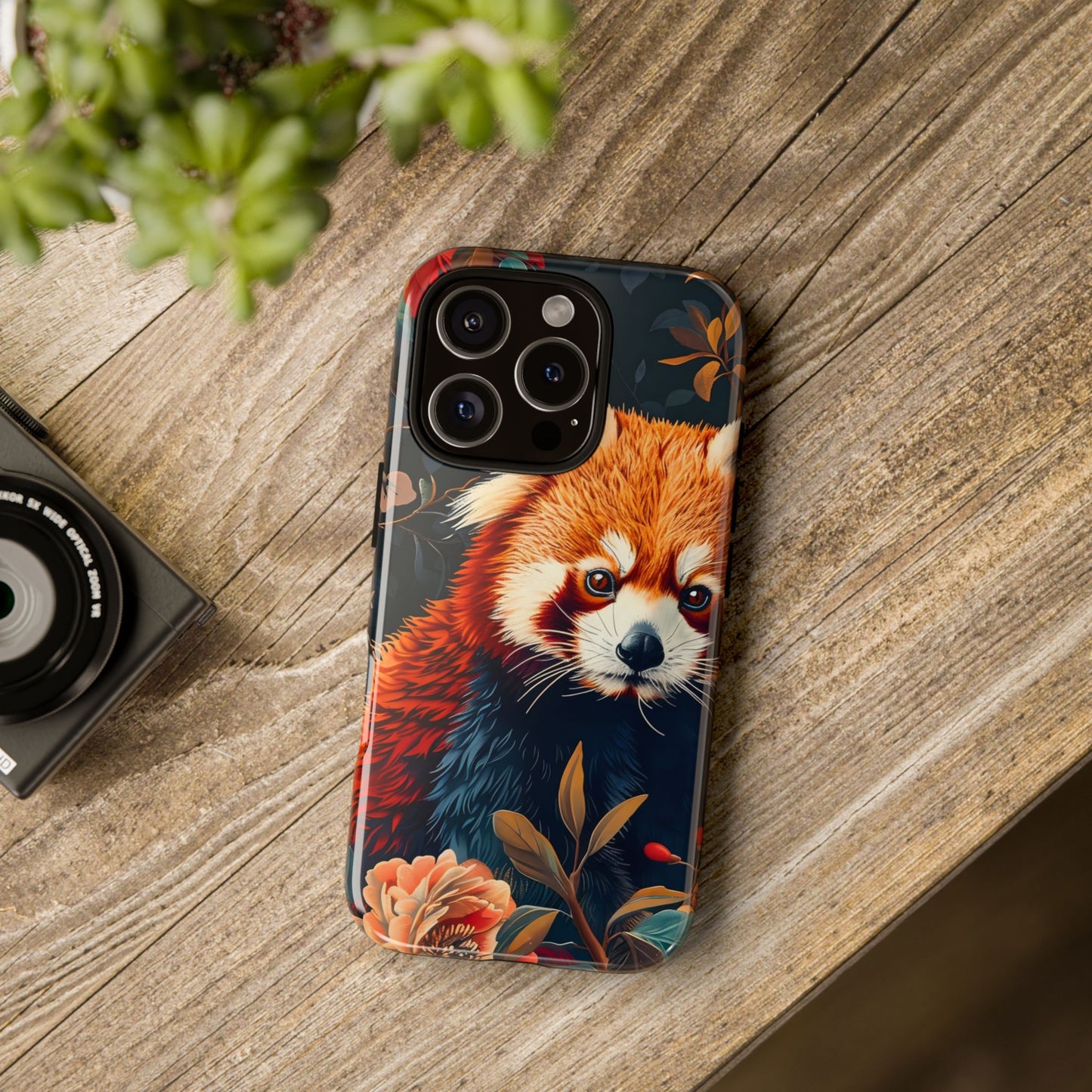 Cute Red Panda Phone Case, Wildlife Lover Gift, Tough Cases for iPhone, Nature-Themed Phone Cover, Animal Art Shell, Cute Tech Accessories
