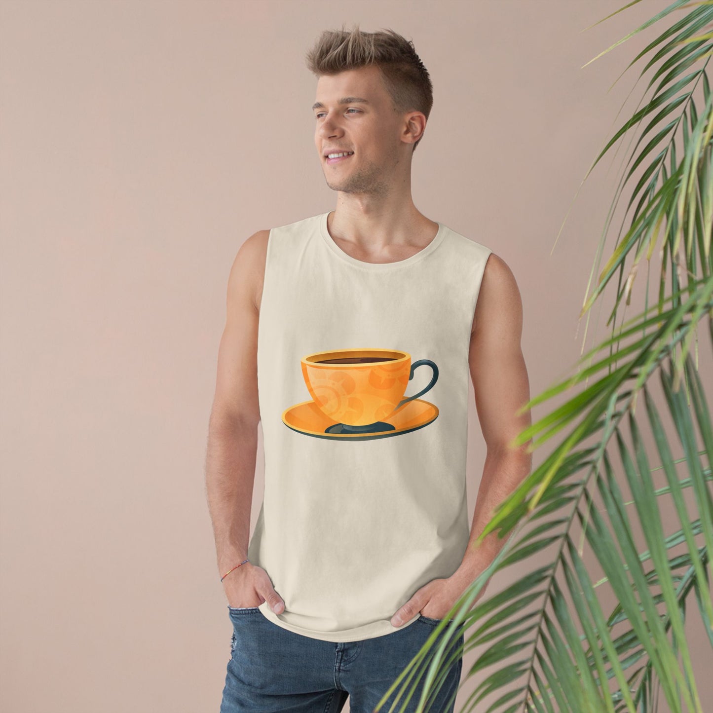 Unisex Barnard Tank - Elegant British Tea Cup - Classic Tea Time Style