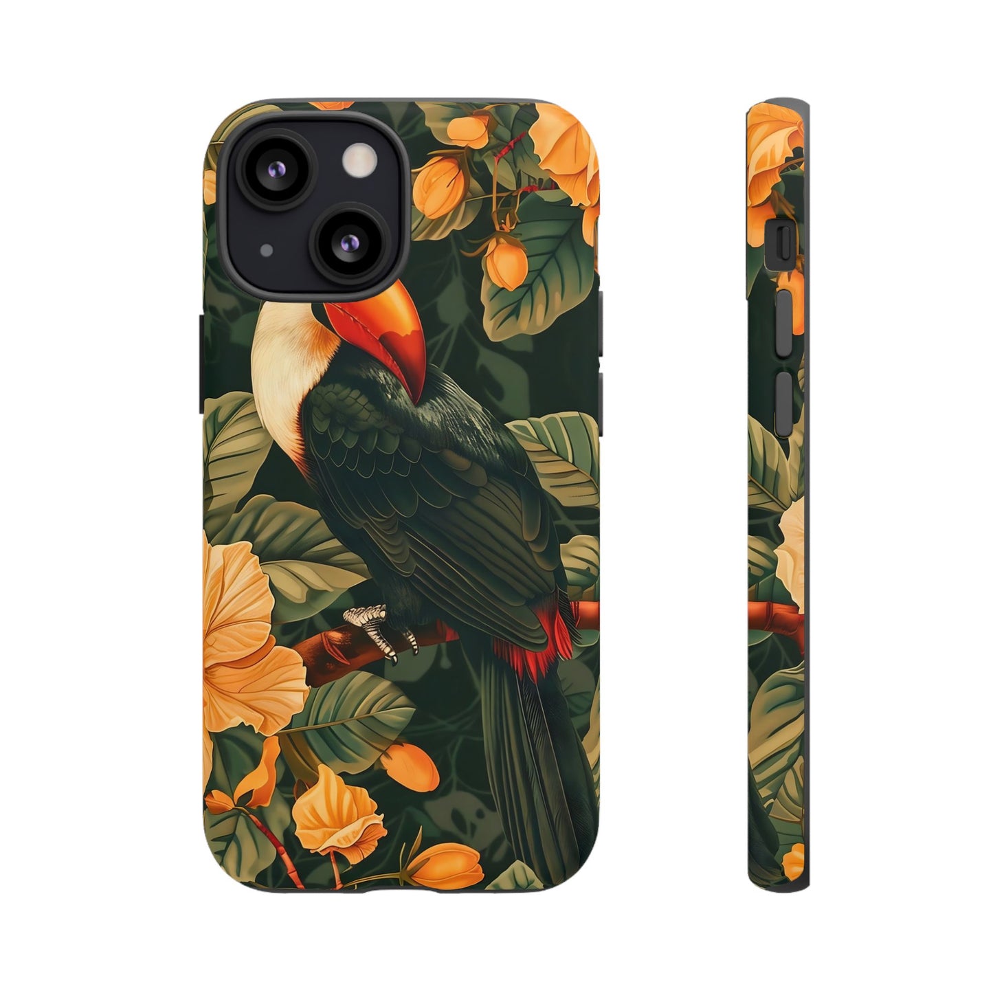 Tropical Toucan Phone Case, Exotic Bird Cover, Nature Lover Gift, Eco-Friendly Design, Customizable Tech Accessory