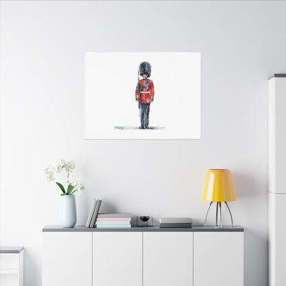 Royal Guard Canvas Art Print, British Soldier Wall Decor, Home Decoration, Gift for History Lovers, Art for Offices, Unique Wall Gallery