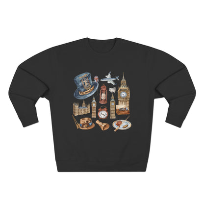 Unisex Crewneck Sweatshirt - Trendy London Icons