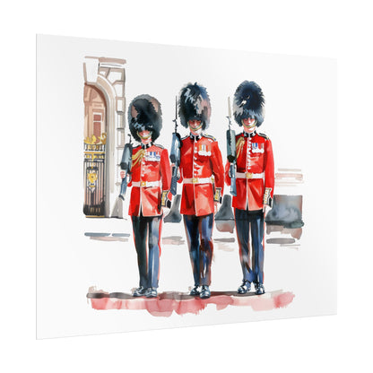 London Guard Roll-Up Posters, British Soldier Art Prints, Home Decor, Travel Gifts, Wall Art for Various Occasions