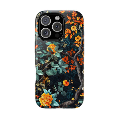 Floral Phone Case | Tough Cases, Protective Cover, Gift for Her, Autumn Vibes, Floral Phone Accessory, Unique Design