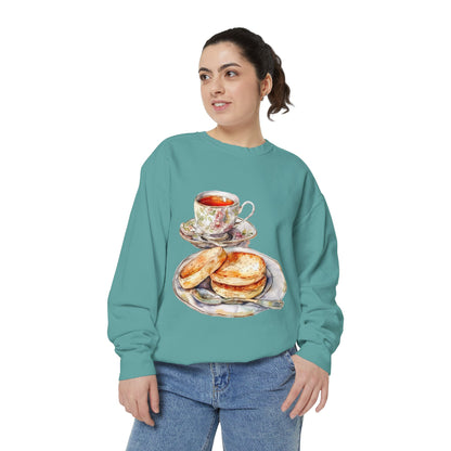 Unisex Garment-Dyed Sweatshirt - Pomp and Plate - Traditional Royal British Meals