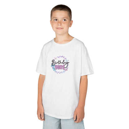 Kids Tee  - Pink and Black Leopard Birthday Girl Graphic