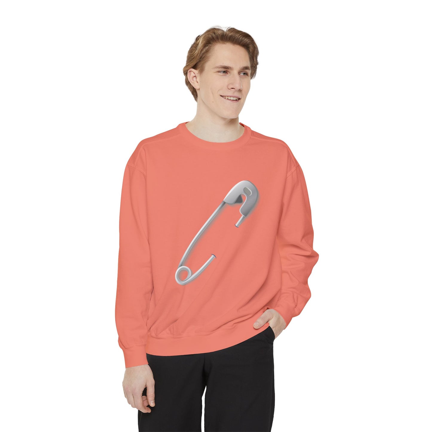 Unisex Garment-Dyed Sweatshirt Trendy - Sfety Pin