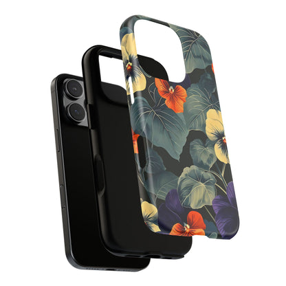 Tough Cases Floral iPhone Case, Tough Phone Cover, Stylish Floral Design, Gift for Her, Summer Vibe, Durable Protective Case