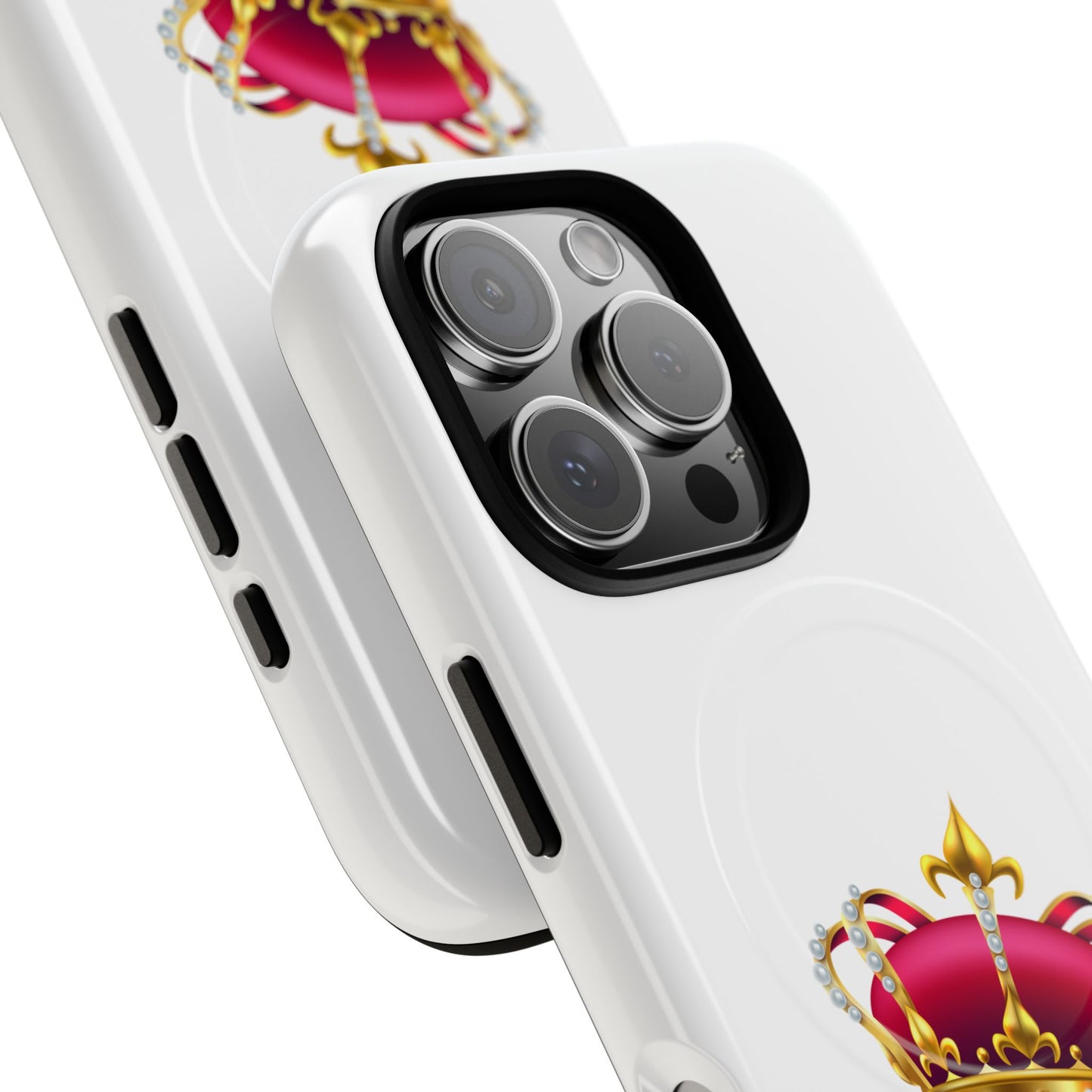 Crown Magnetic Phone Case - Royal Design, Tough Protection, Unique Gift, Elegant Phone Cover, Stylish Tech Accessory