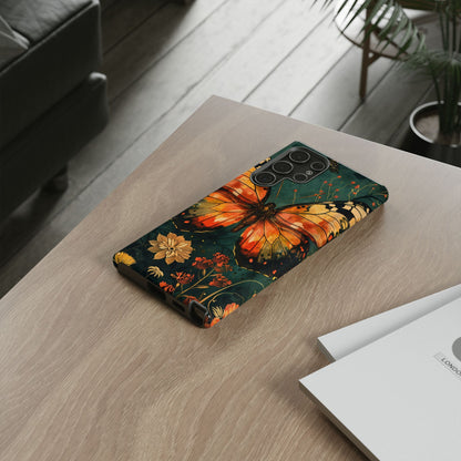Butterfly Phone Case – Tough Cases for Nature Lovers, Floral Design, Butterfly Art, Unique Gift, Eco-Friendly Protection