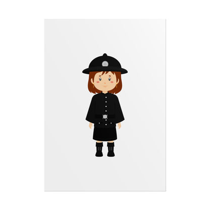 Charming Firefighter Rolled Posters for Kids' Rooms, Playful Wall Art, Fire Safety Decor, Kids' Gifts, Educational Prints