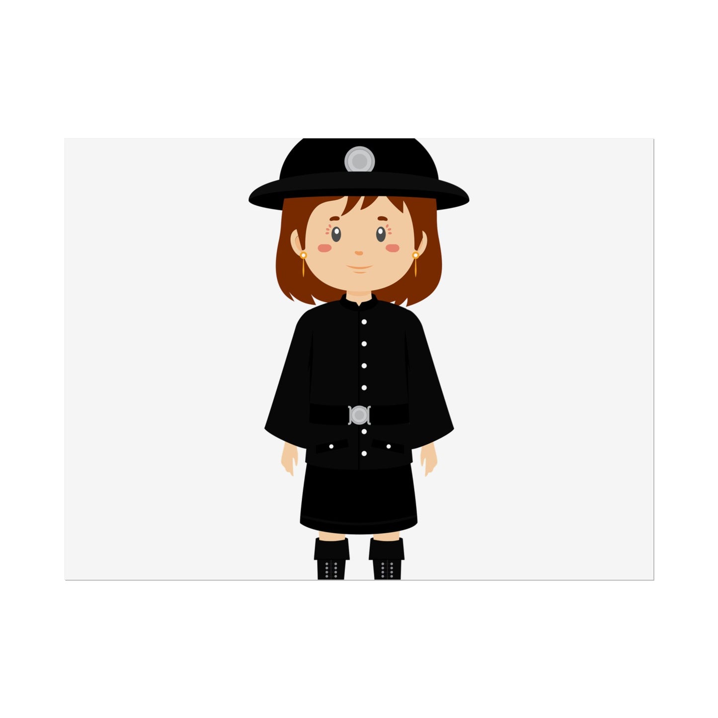 Charming Firefighter Rolled Posters for Kids' Rooms, Playful Wall Art, Fire Safety Decor, Kids' Gifts, Educational Prints