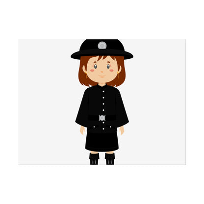Charming Firefighter Rolled Posters for Kids' Rooms, Playful Wall Art, Fire Safety Decor, Kids' Gifts, Educational Prints