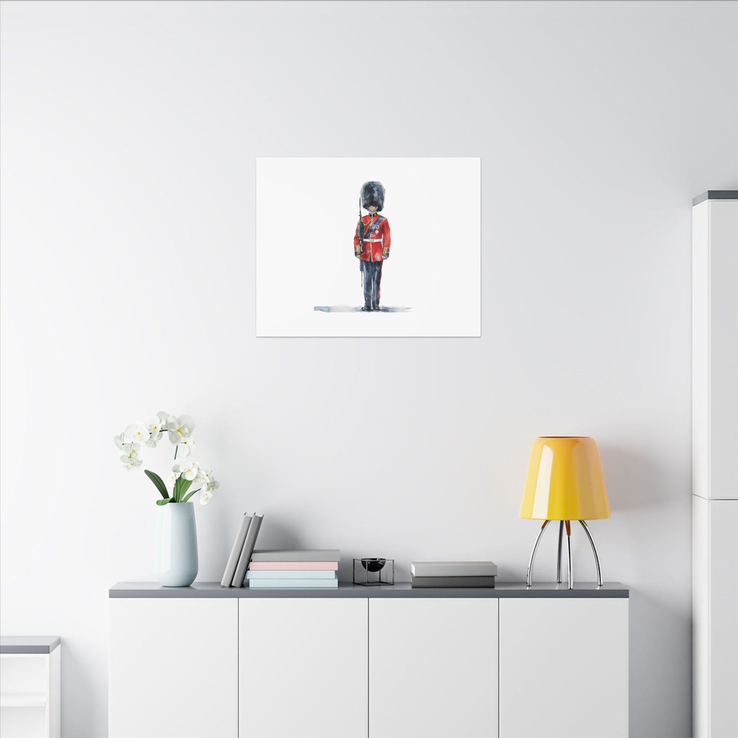 Royal Guard Canvas Art Print, British Soldier Wall Decor, Home Decoration, Gift for History Lovers, Art for Offices, Unique Wall Gallery