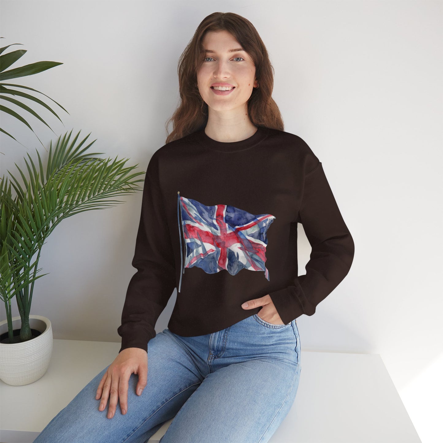 Unisex Heavy Blend™ Crewneck Sweatshirt - Emblem of Unity - The British Flag