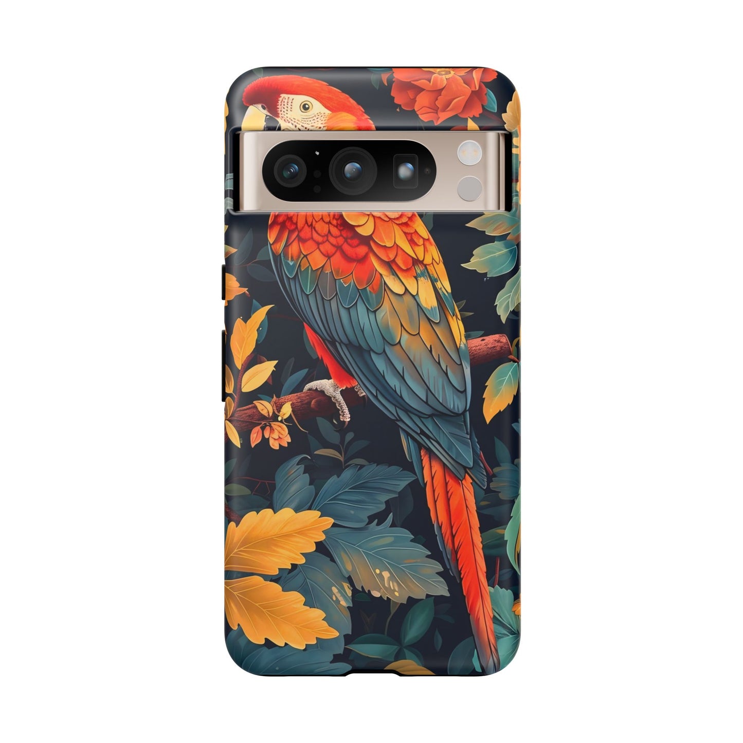 Vibrant Parrot Phone Case - Tough, Stylish, Nature-Inspired, Tropical, Wildlife, Perfect Gift, Summer Vibes