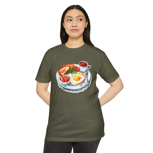 Unisex CVC Jersey T-shirt - Elegant British Breakfast