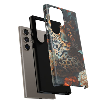 Wildlife Phone Case with Leopard Design | Tough Cases, Animal Prints, Floral Phone Cover, Gift for Nature Lovers, Unique Phone Accessories