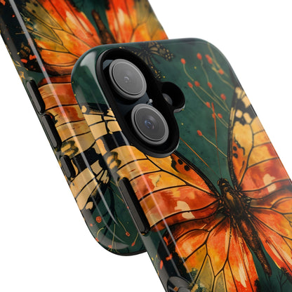 Butterfly Phone Case – Tough Cases for Nature Lovers, Floral Design, Butterfly Art, Unique Gift, Eco-Friendly Protection
