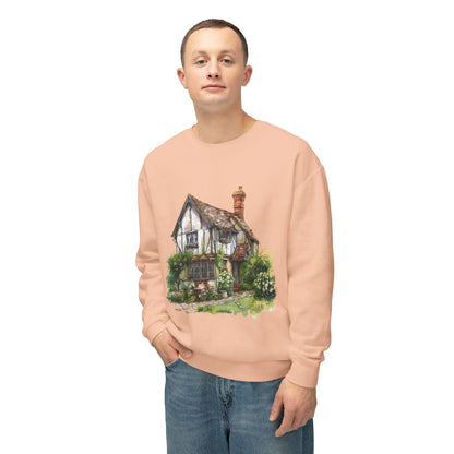Unisex Lightweight Crewneck Sweatshirt - British Nature Scenic Landscape