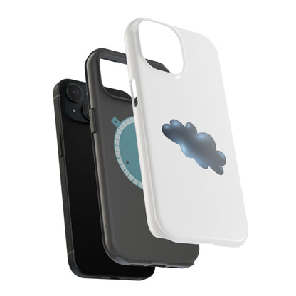 Cloudy Magnetic Tough Case for iPhone, Stylish Phone Cover, Cloud Design, Unique Gift Idea, Durable Protection