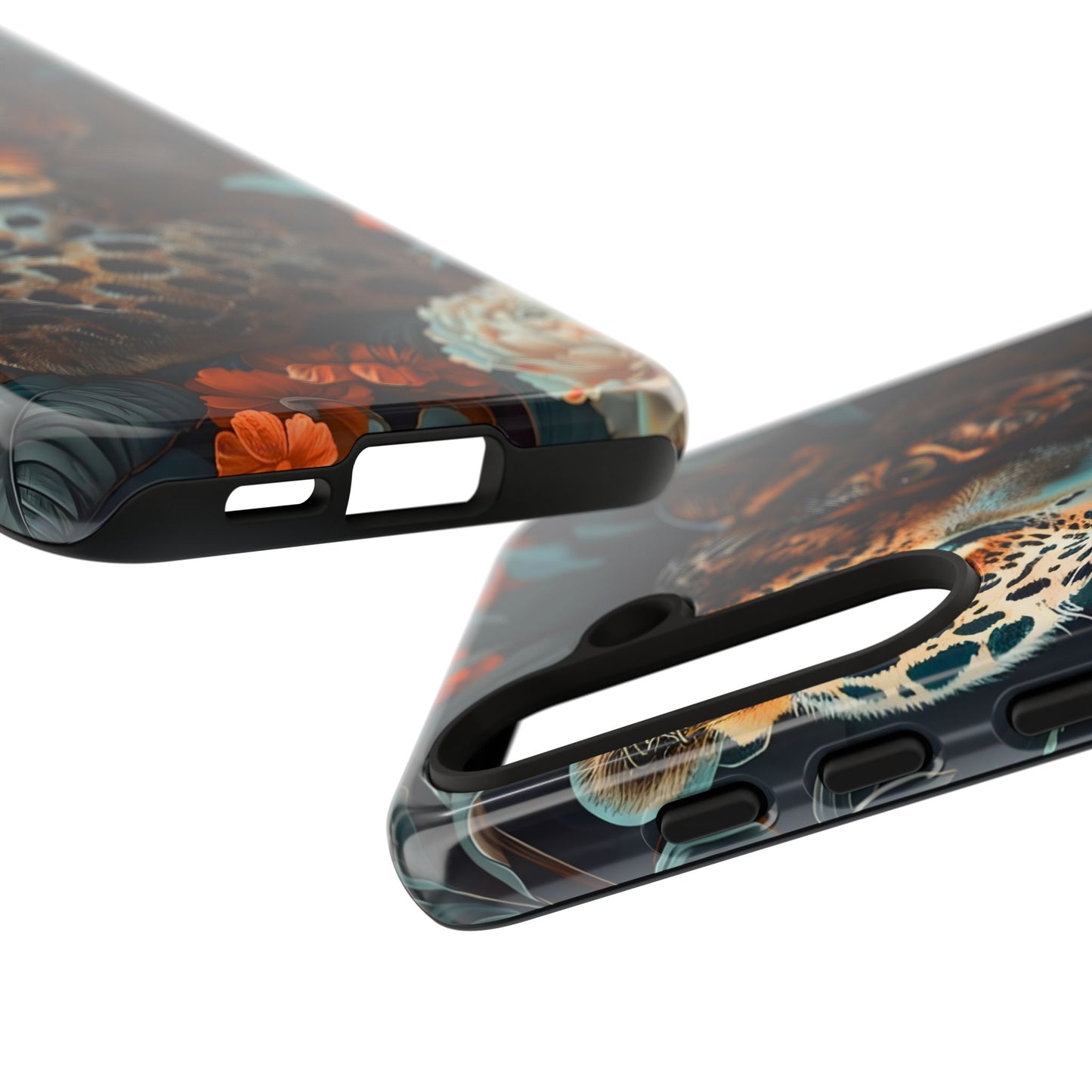 Wildlife Phone Case with Leopard Design | Tough Cases, Animal Prints, Floral Phone Cover, Gift for Nature Lovers, Unique Phone Accessories