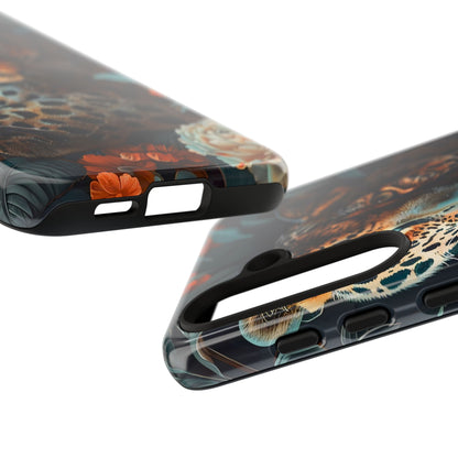 Wildlife Phone Case with Leopard Design | Tough Cases, Animal Prints, Floral Phone Cover, Gift for Nature Lovers, Unique Phone Accessories