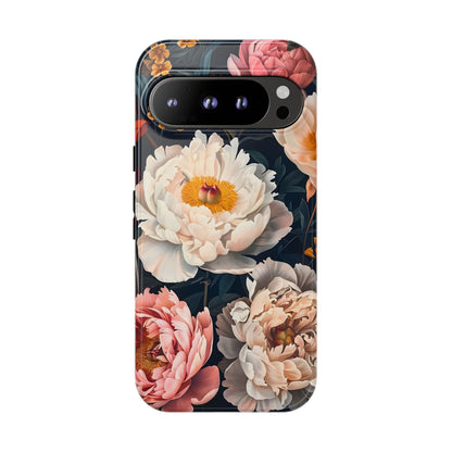 Floral Phone Case, Tough Phone Cover, Flower Design, Unique Gift for Her, Trendy Accessory, Spring Decor