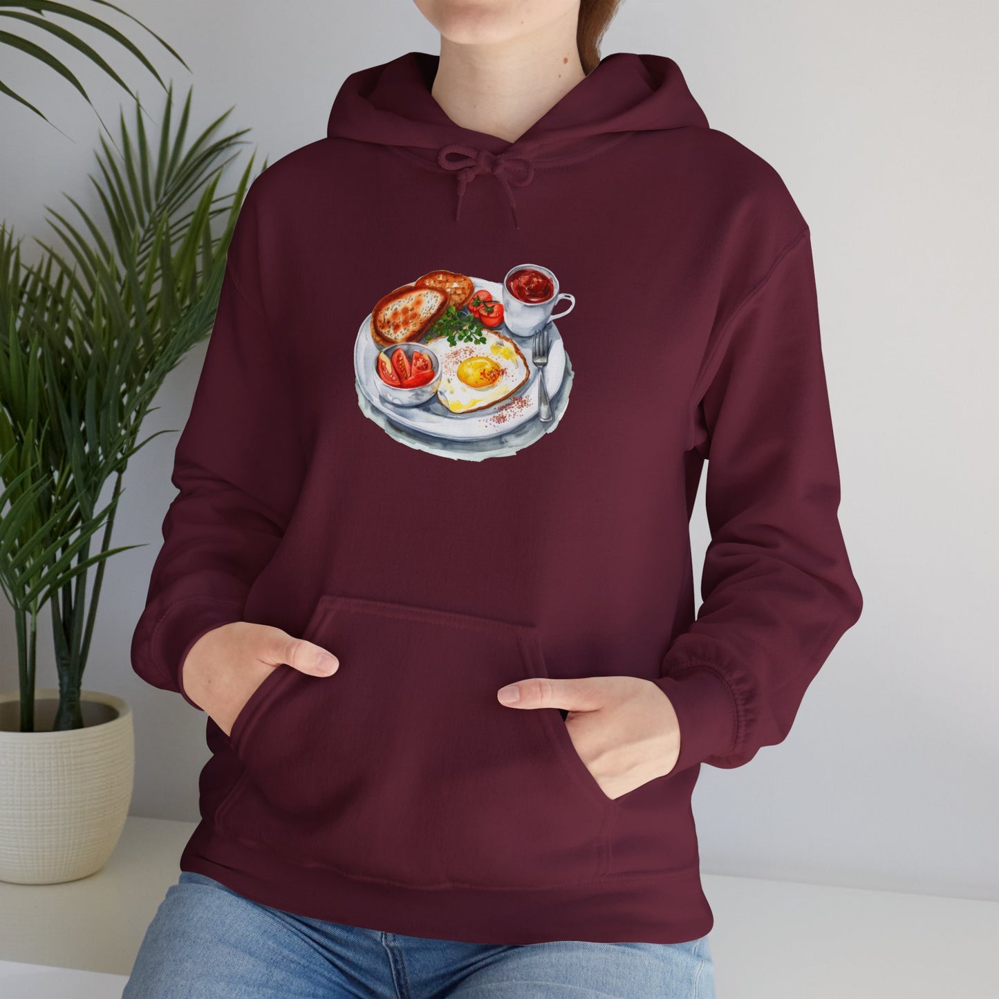Unisex Heavy Blend™ Hooded Sweatshirt - Dine Like a Monarch - Classic Royal Dishes of Britain