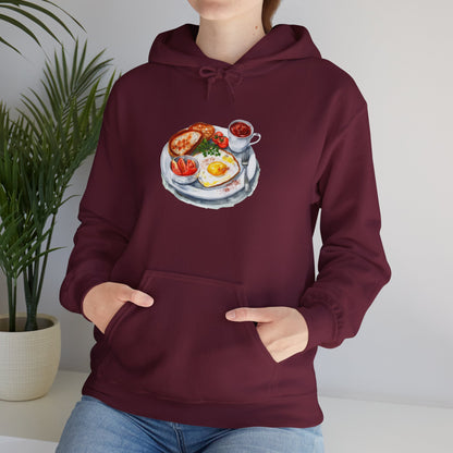 Unisex Heavy Blend™ Hooded Sweatshirt - Dine Like a Monarch - Classic Royal Dishes of Britain