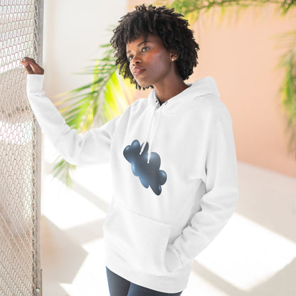 Three-Panel Fleece Hoodie - Serene Cloudscape - Dreamy Cloud Design