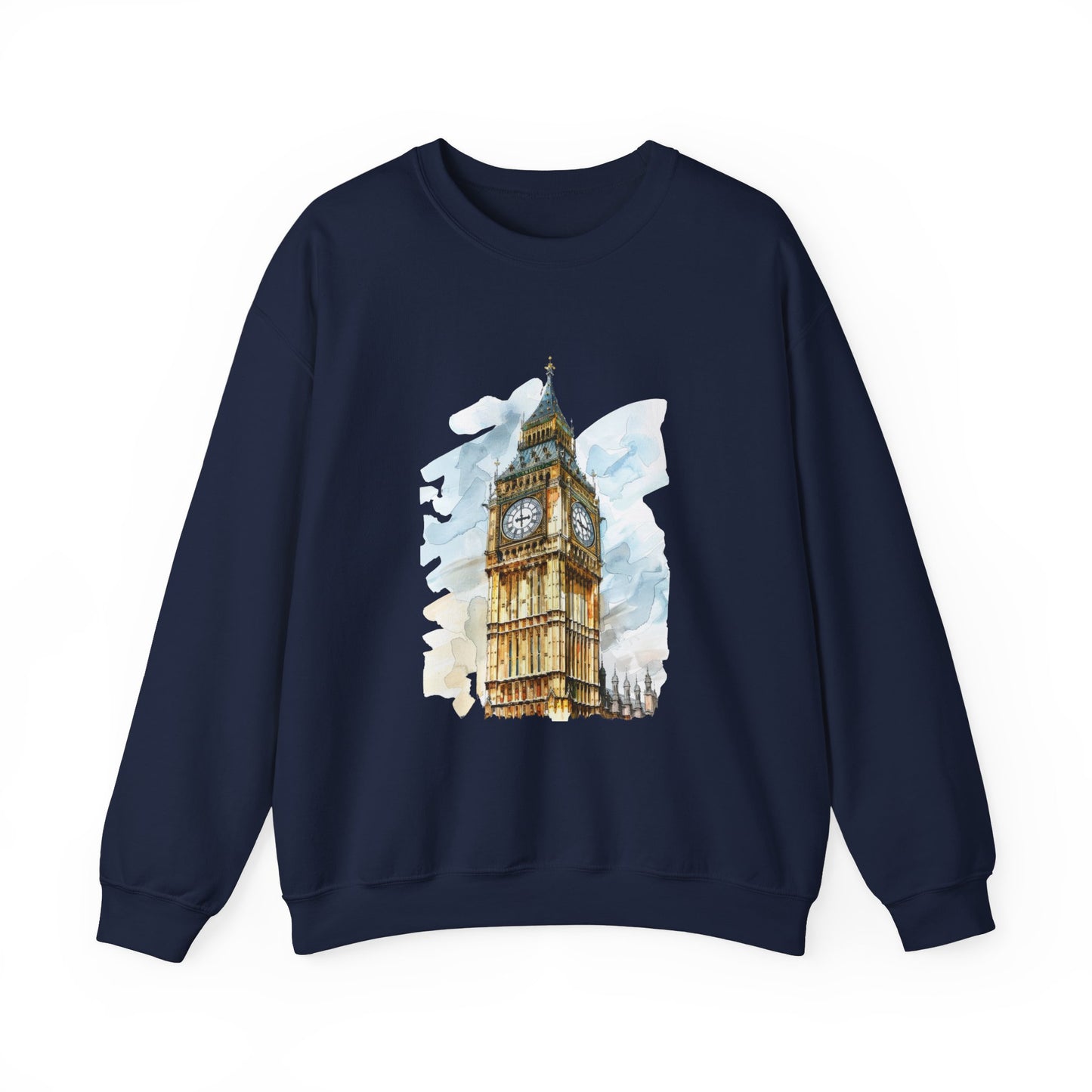 Unisex Heavy Blend™ Crewneck Sweatshirt Lightweight - Big Ben Iconic British Tower