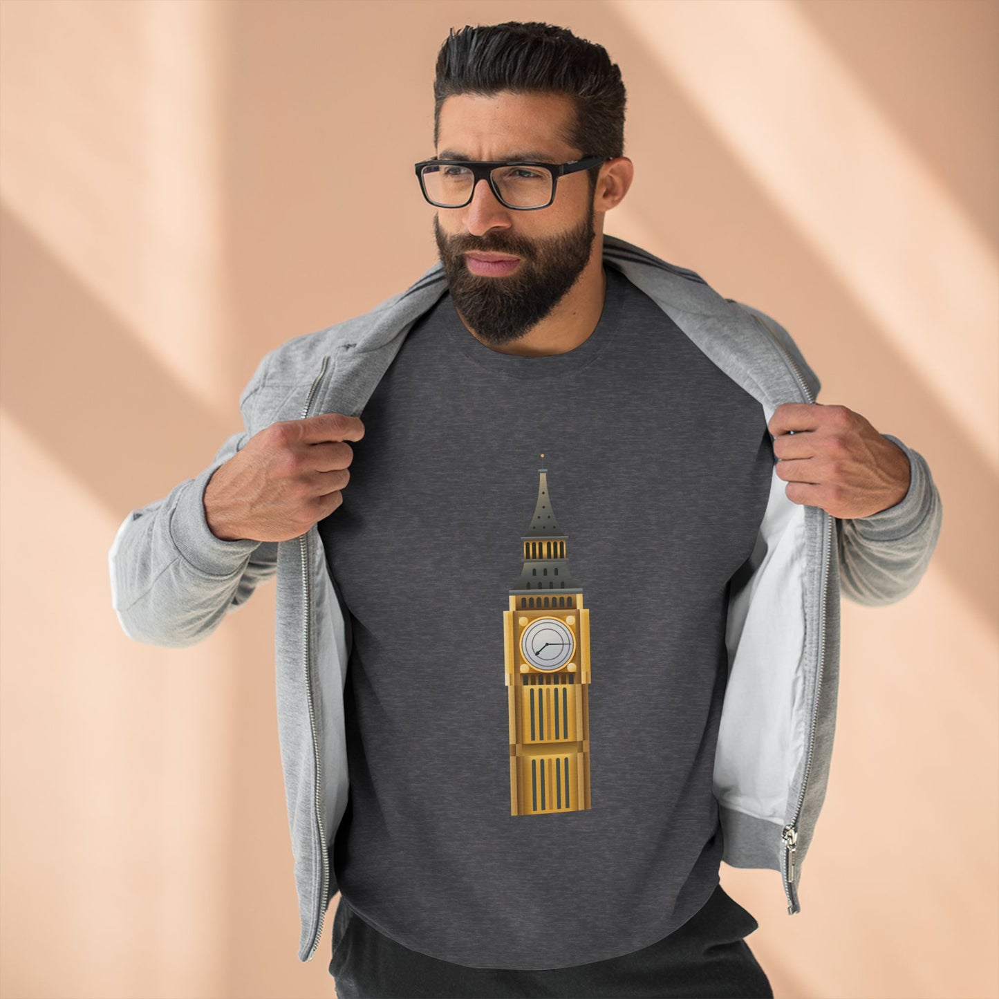 Unisex Crewneck Sweatshirt - Iconic Big Ben Clock Tower