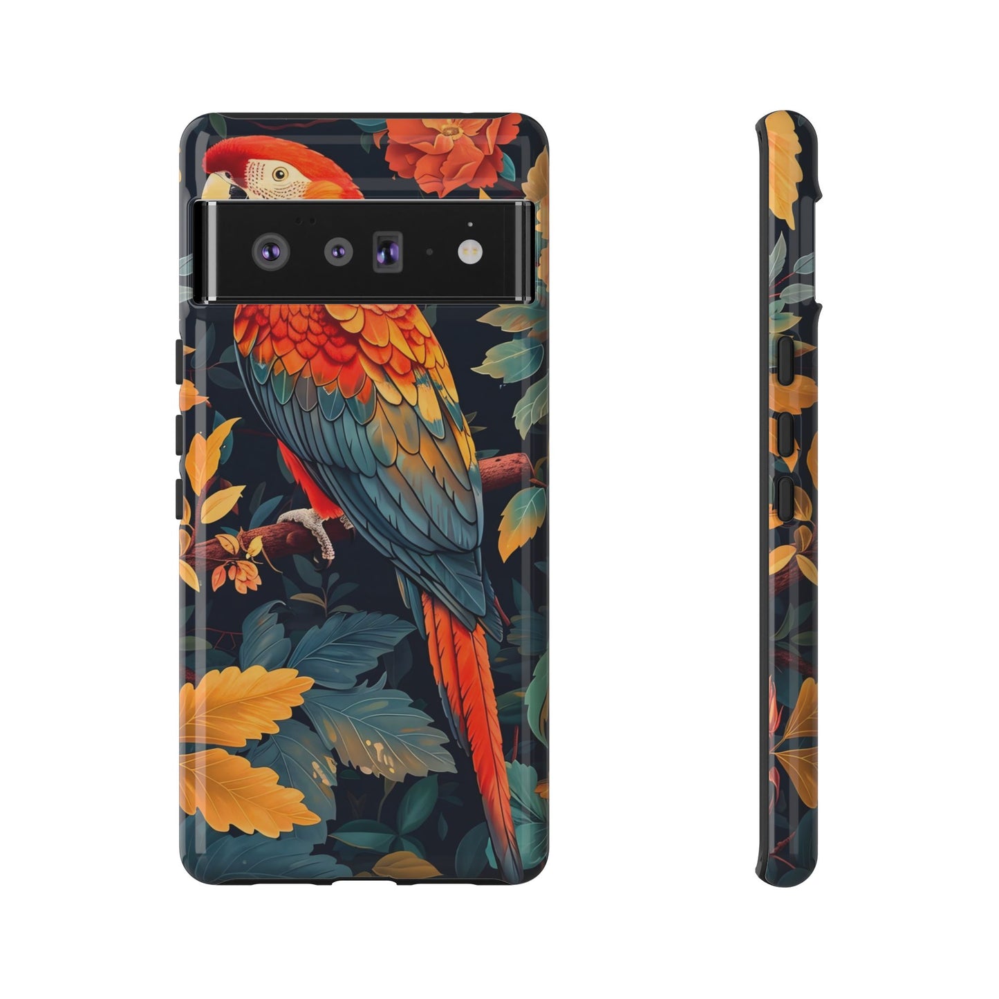 Vibrant Parrot Phone Case - Tough, Stylish, Nature-Inspired, Tropical, Wildlife, Perfect Gift, Summer Vibes