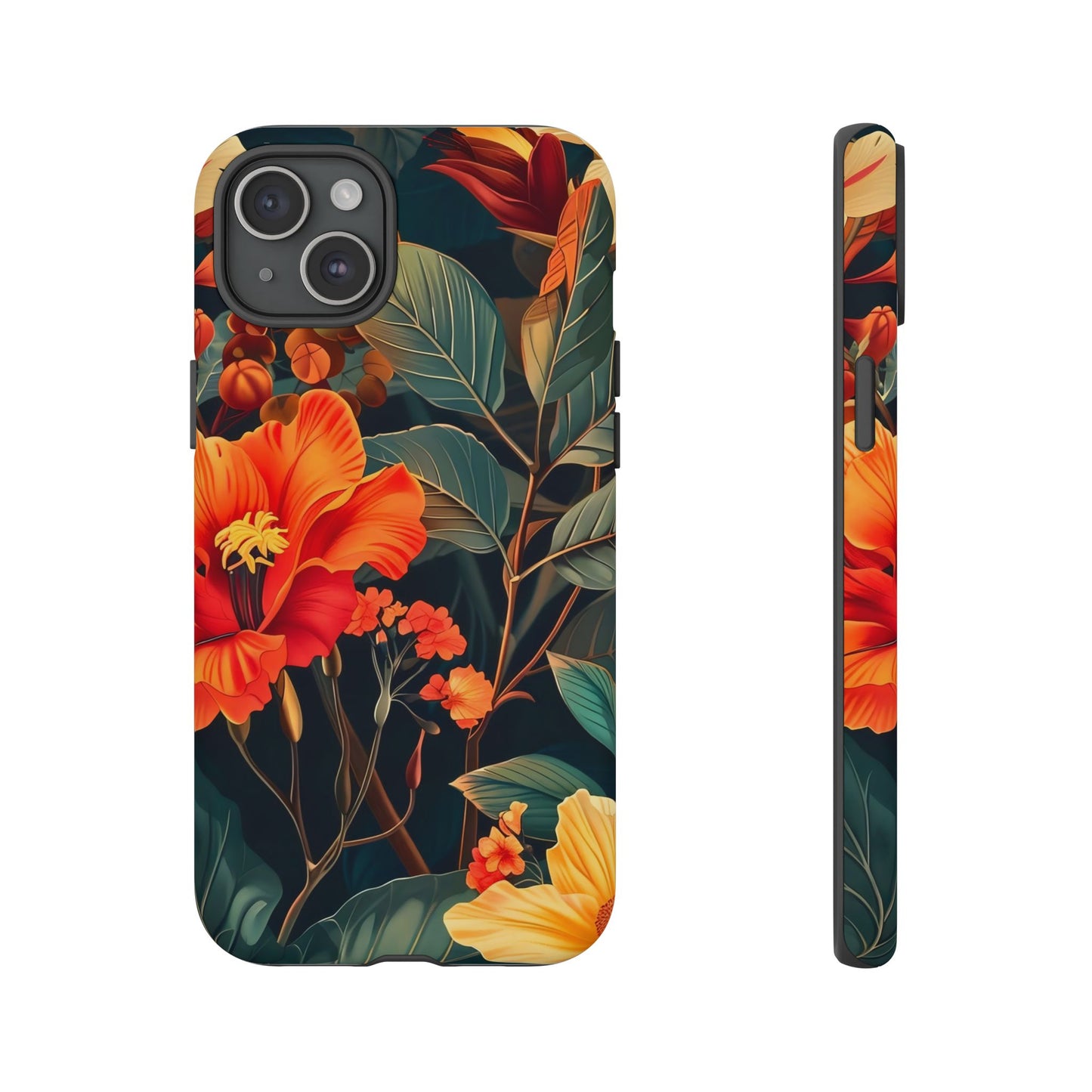 Tough Floral Phone Case | Tropical Vibe, Gift for Nature Lovers, Summer Beach Accessory, Floral Pattern, Trendy Phone Accessories