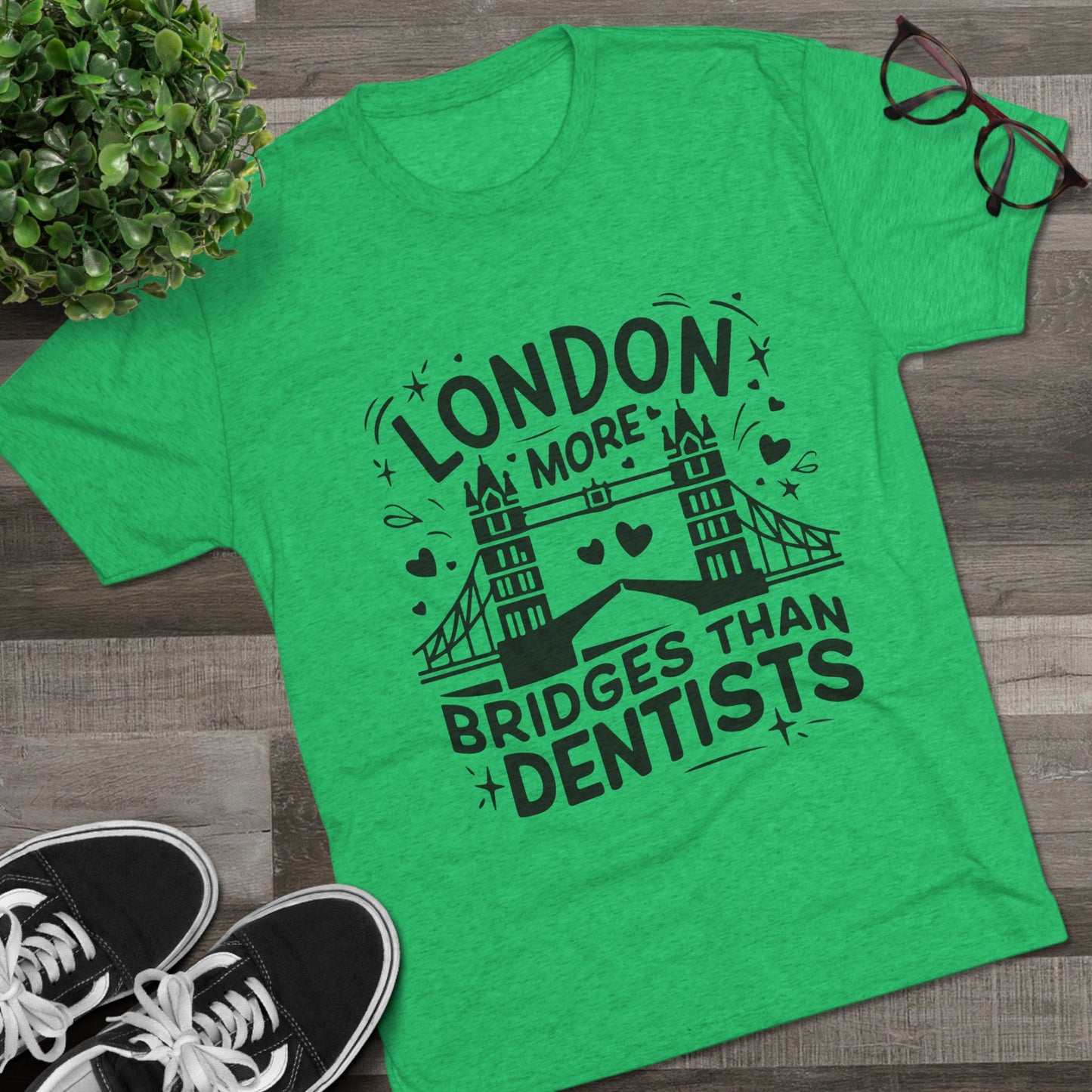 London is having more Brigdes Elegant Unisex Tri-Blend Crew Tee