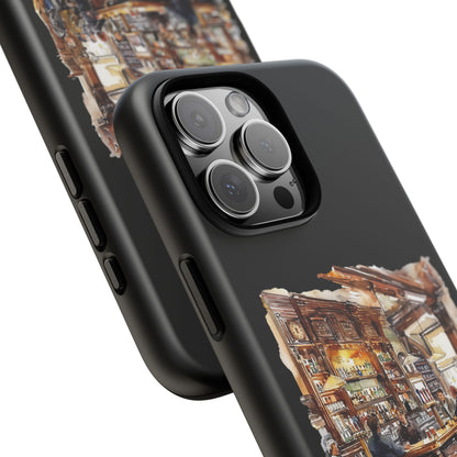 Artistic Phone Case - Cozy Pub Vibe, Trendy Smartphone Accessory, Gift for Friends, Modern Design, Durable Protection