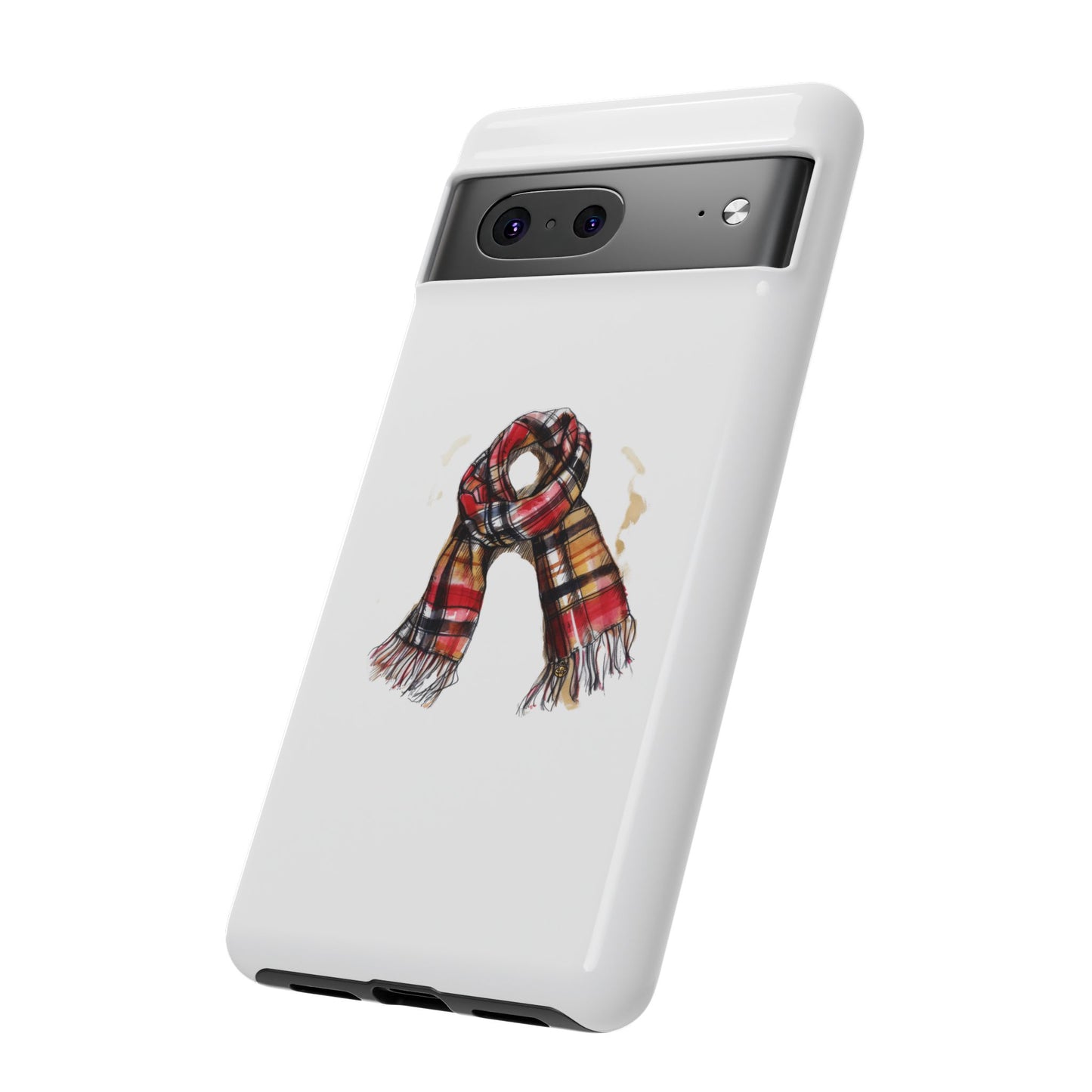 Stylish Phone Case with Cozy Scarf Design