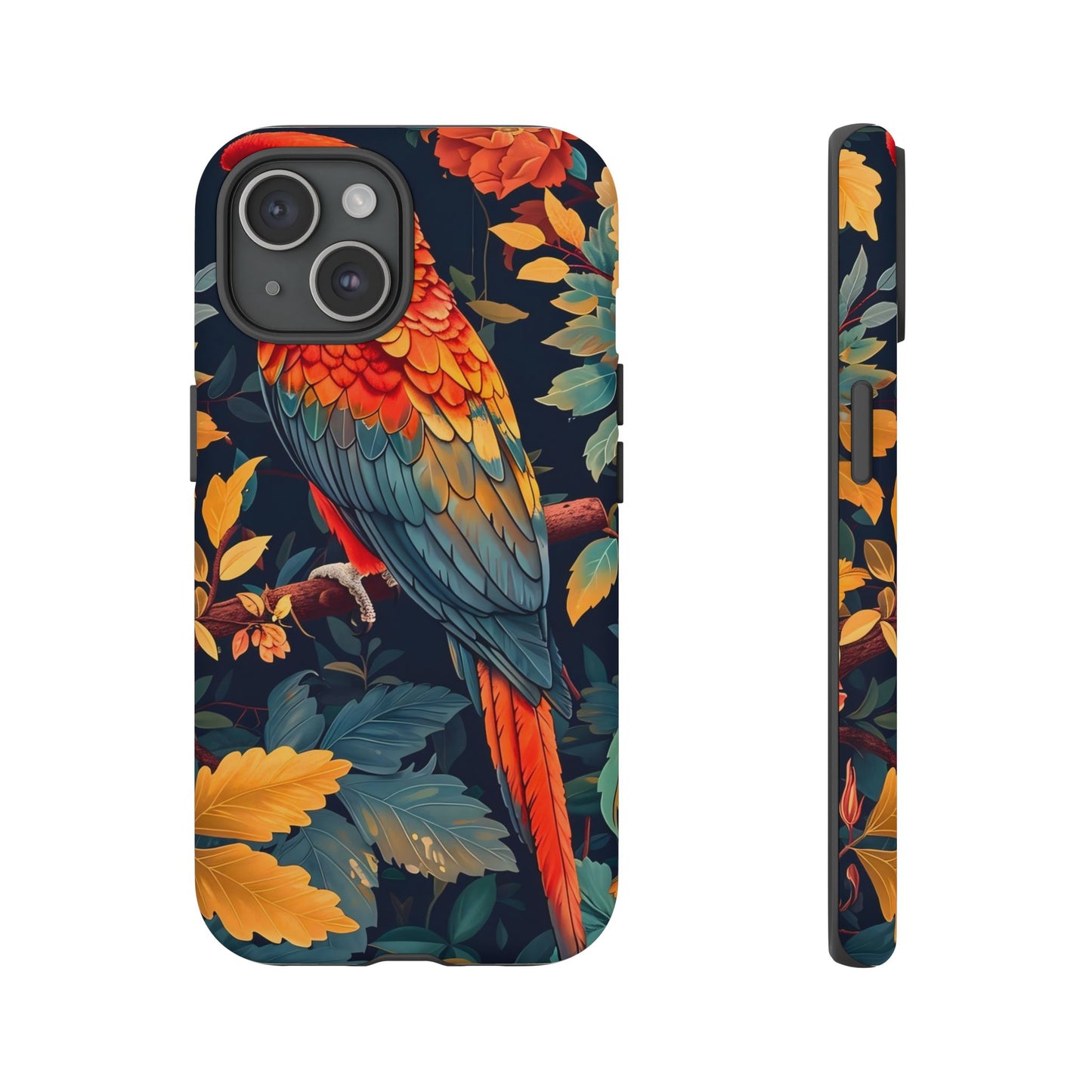 Vibrant Parrot Phone Case - Tough, Stylish, Nature-Inspired, Tropical, Wildlife, Perfect Gift, Summer Vibes