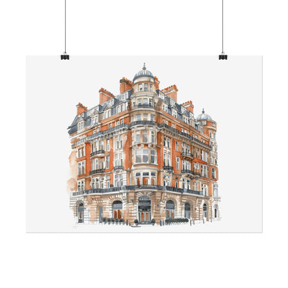 Elegant Architectural Rolled Posters, Art Prints for Home Decor, Gift for Housewarming, Wall Art for Living Room, Unique Art Decor