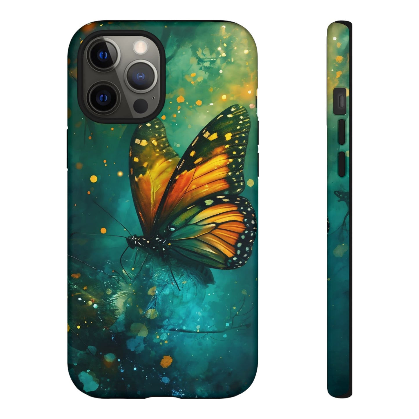 Colorful Butterfly Phone Case, Tough Cases for iPhone and Samsung, Cute Tech Accessories, Nature Lovers Gift, Vibrant Floral Design